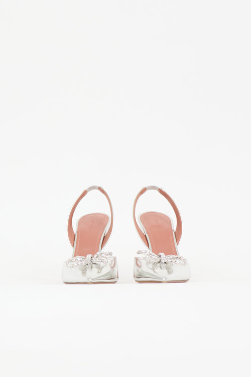 Amina Muaddi Leather Begum Heel