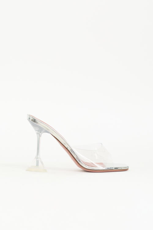 Amina Muaddi PVC Lupita Mule