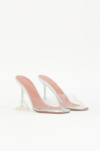 Amina Muaddi PVC Lupita Mule