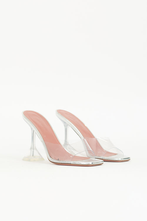 Amina Muaddi PVC Lupita Mule