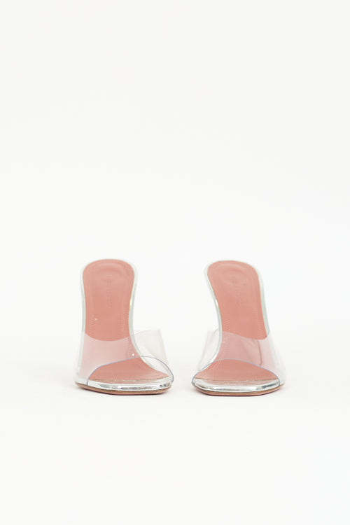 Amina Muaddi PVC Lupita Mule