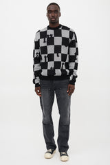 Amiri Cashmere Checked Sweater