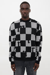 Amiri Cashmere Checked Sweater