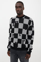 Amiri Cashmere Checked Sweater