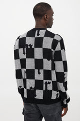 Amiri Cashmere Checked Sweater