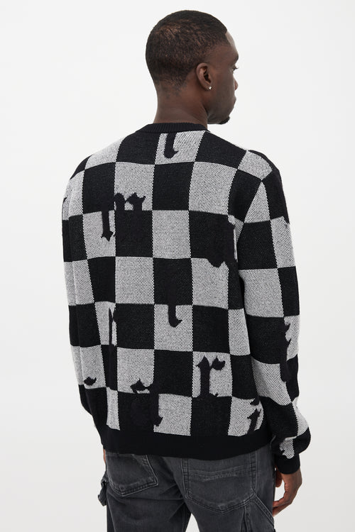 Amiri Cashmere Checked Sweater