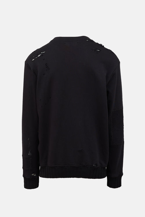 Distressed Logo Sweatshirt