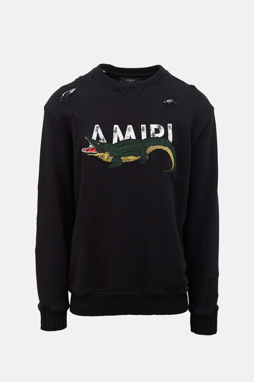 Distressed Logo Sweatshirt