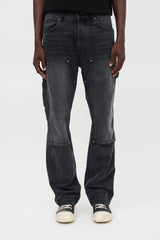 Amiri Distressed Straight Leg Jeans