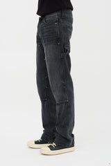 Amiri Distressed Straight Leg Jeans