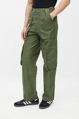 Amiri Green Cargo Zip Pant