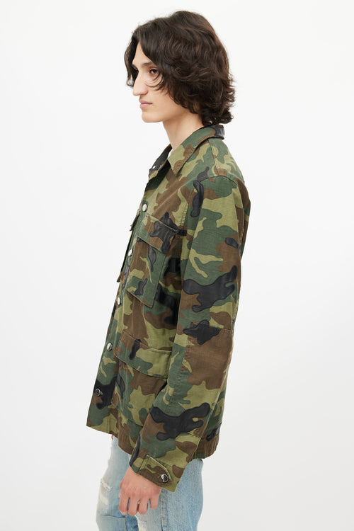 Amiri Green & Multicolour Camo Utility Jacket