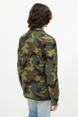 Amiri Green & Multicolour Camo Utility Jacket