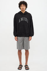 Amiri Leather Patch Logo Hoodie