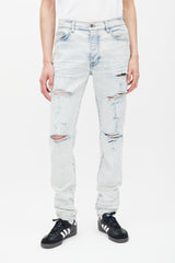Amiri Light Blue Distressed Jeans