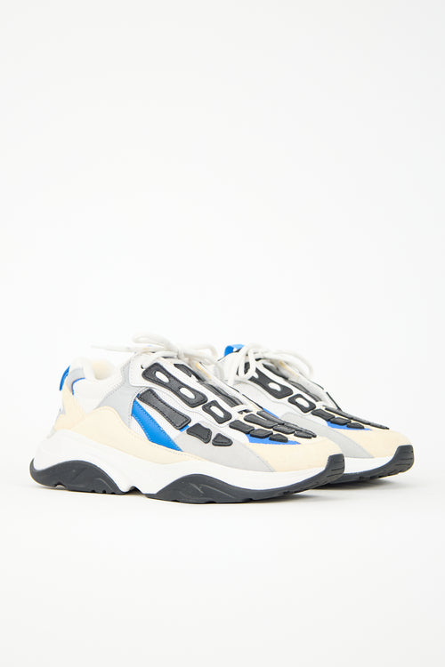 Amiri Mesh & Suede Bone Sneaker