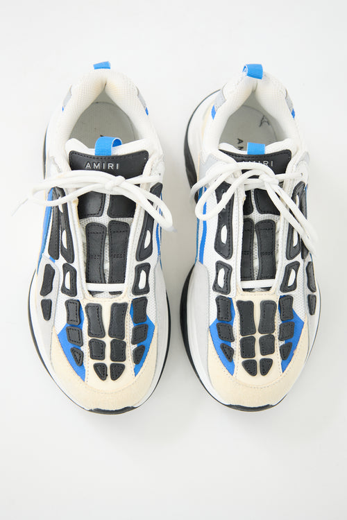 Amiri Mesh & Suede Bone Sneaker
