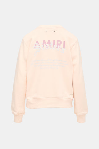 Amiri Printed Crewneck Sweatshirt