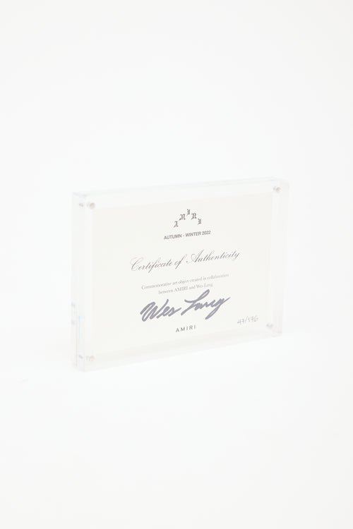 Amiri X Wes Lang F/W 2022 Printed Scarf