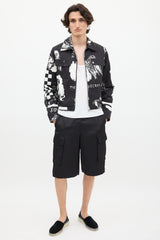 Amiri X Wes Lang Black & White Sketch Jacket