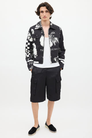 Amiri X Wes Lang Black & White Sketch Jacket