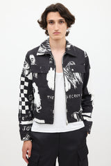 Amiri X Wes Lang Black & White Sketch Jacket
