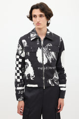 Amiri X Wes Lang Black & White Sketch Jacket