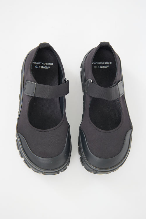 Amomento Neoprene Mary Jane Flat