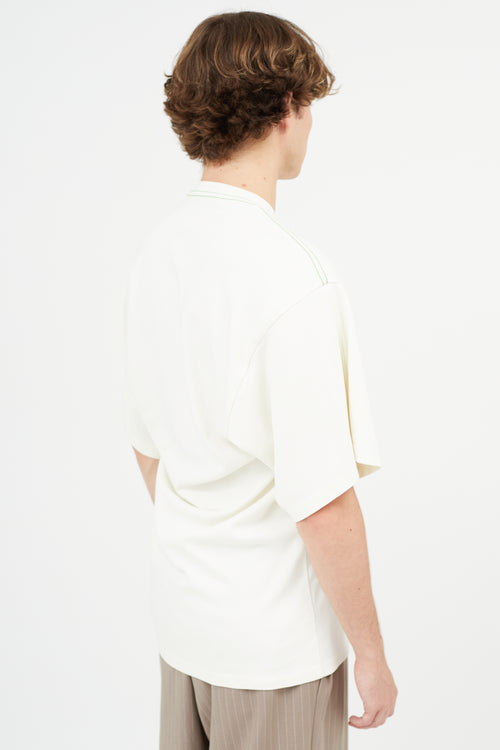 Andersson Bell Cream Embroidered Rope T-Shirt