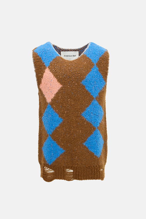 Andersson Bell Wool Daria Diamond Vest