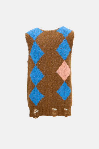 Andersson Bell Wool Daria Diamond Vest