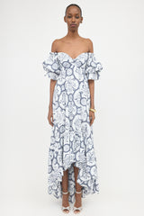 Andres Otalora Floral & Filigree Raquira Dress
