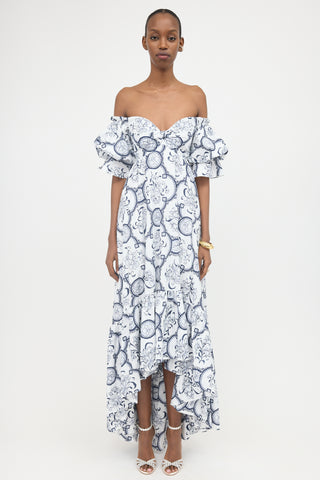 Andres Otalora Floral & Filigree Raquira Dress