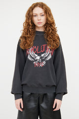 Anine Bing Grey & Multicolour Revolution Sweatshirt