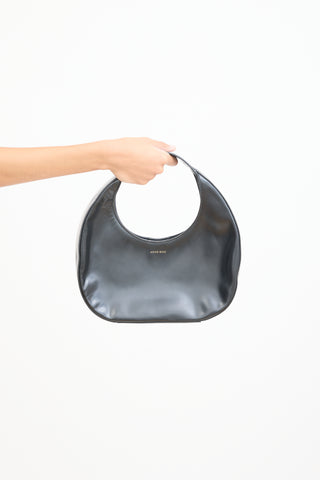 Anine Bing Black Leather Luna Bag