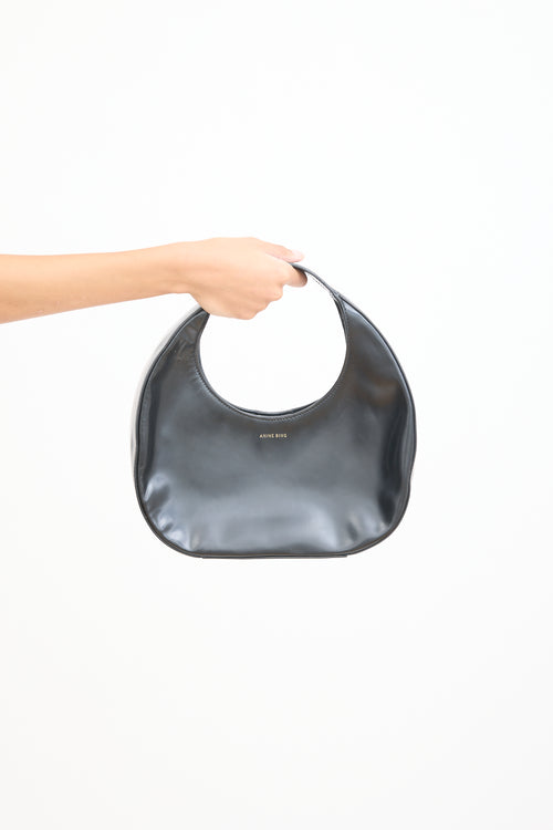 Anine Bing Black Leather Luna Bag