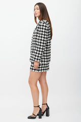 Anine Bing Black & White Woven Houndstooth Co-Ord Set