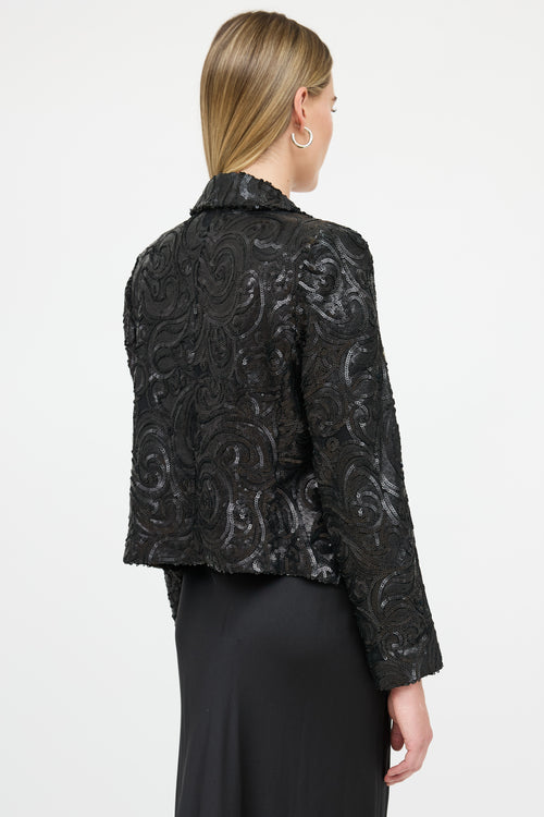 Anine Bing Sequins Open Blazer