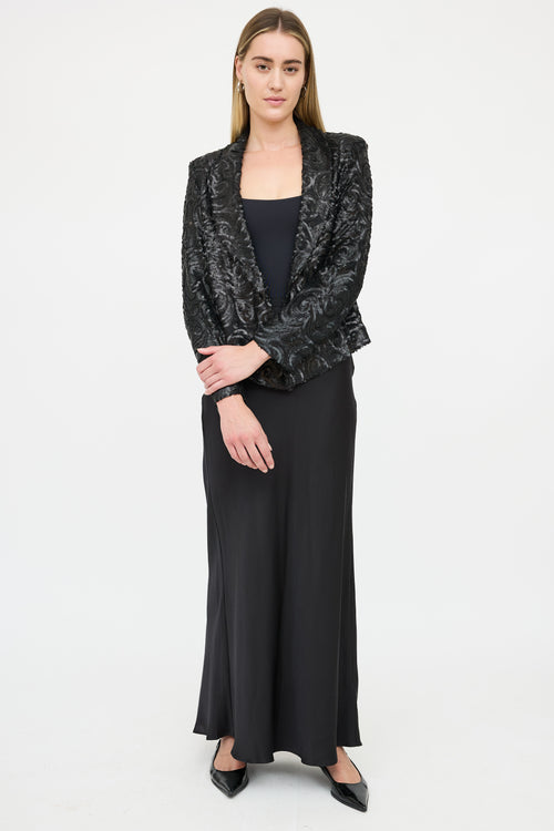 Anine Bing Sequins Open Blazer