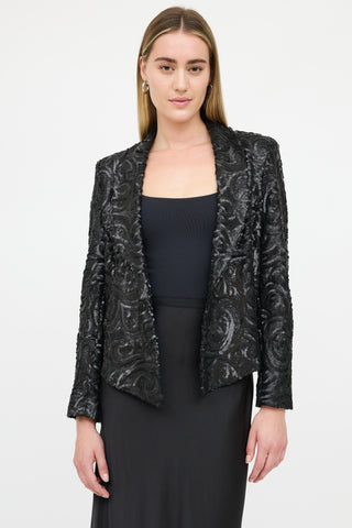 Anine Bing Sequins Open Blazer