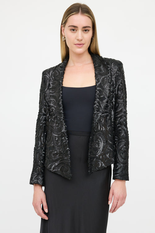Anine Bing Sequins Open Blazer