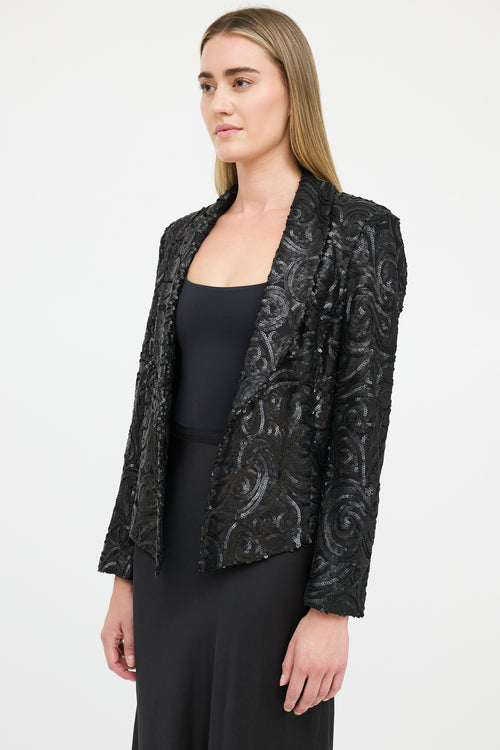 Anine Bing Sequins Open Blazer
