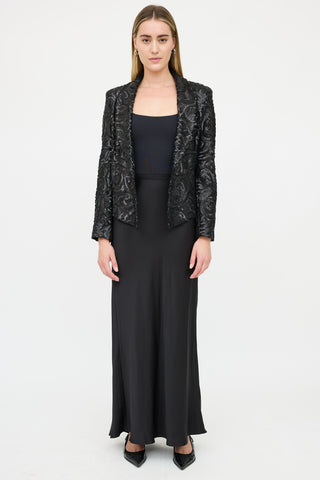 Anine Bing Sequins Open Blazer
