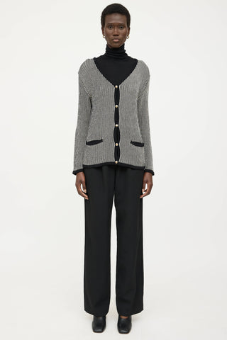 Anine Bing Knit Dave Striped Cardigan