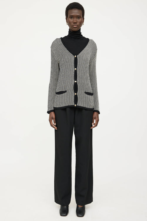 Anine Bing Knit Dave Striped Cardigan