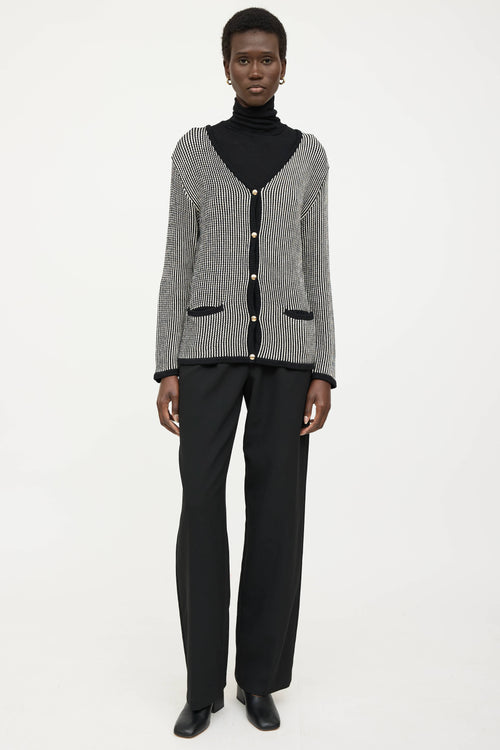 Anine Bing Knit Dave Striped Cardigan