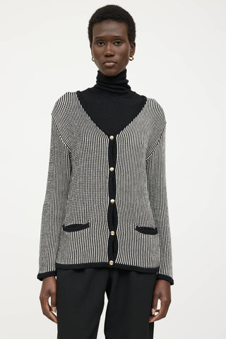 Anine Bing Knit Dave Striped Cardigan