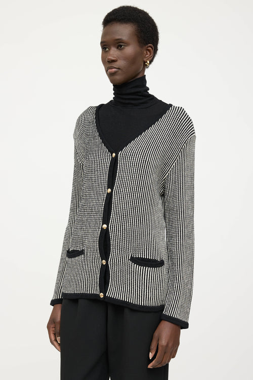 Anine Bing Knit Dave Striped Cardigan