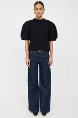 Anine Bing Wool Ribbed Knit Top