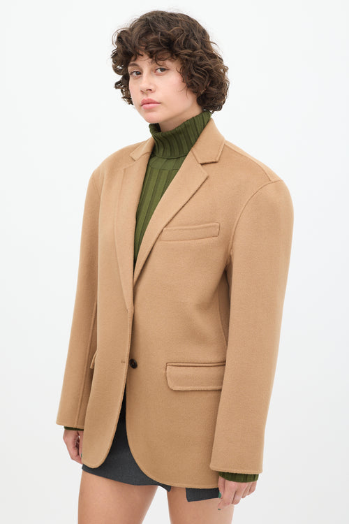 Anine Bing Brown Wool Blazer